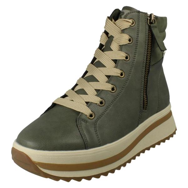 Rieker Ladies Rieker Dual Zip Casual Boots W3870