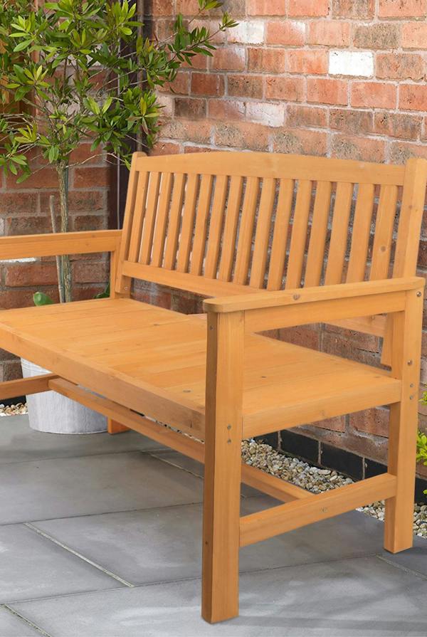 Groundlevel 2 Seater Wooden Garden Bench