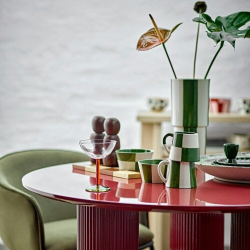 Love Frankie Emerald & Bone Bowls - Checks or Stripes