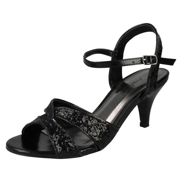 Anne Michelle Ladies Anne Michelle Peep Toe Mid Heel Sandal