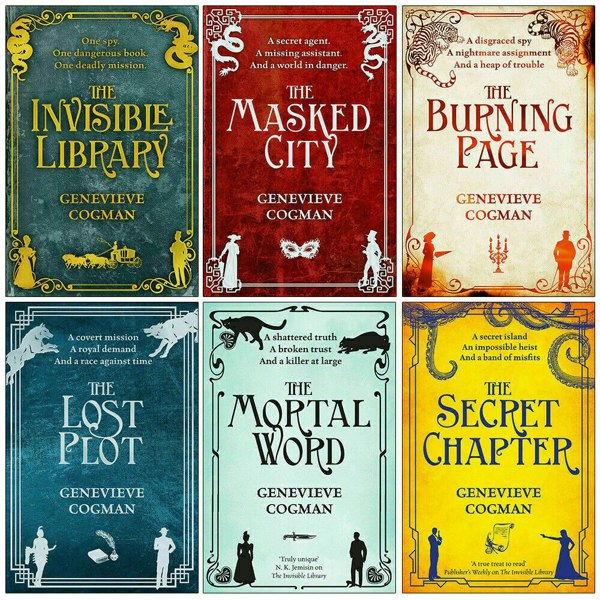 Invisible Library Series 6 Book Set By Genevieve Cogman Masked City Burning Page