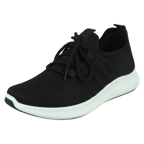 Spot On Ladies Spot On Casual Lace Up Trainers F7201