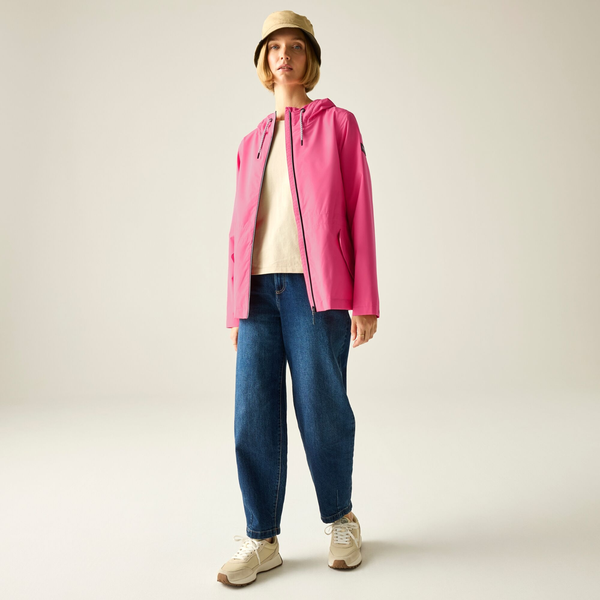 Regatta Womens Bayletta Grid Distress Waterproof Jacket - Pink Lemonade