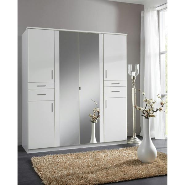 Koblenz  White 4 Door Wardrobe