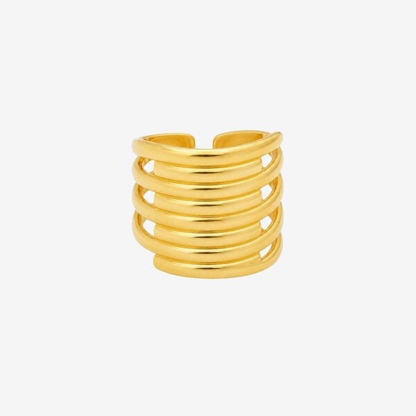 Uchi & Soto Kin Layered Statement Ring