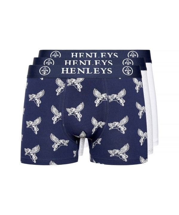 Henleys Lionwing Boxers 3pk Assorted