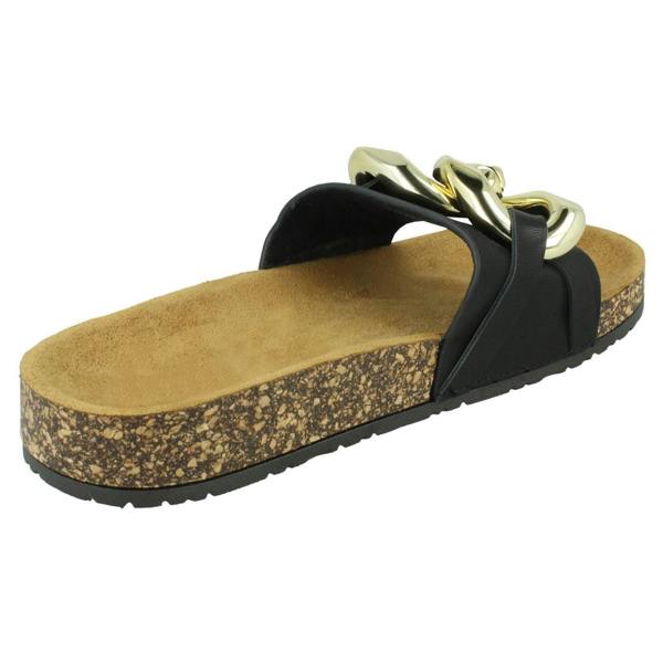 Spot On Ladies Spot On Chain Design Mules F00393