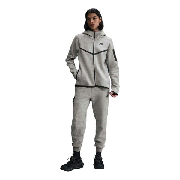 Nike Womens/Ladies Windrunner Fleece Full Zip Hoodie - Grey/Black - 