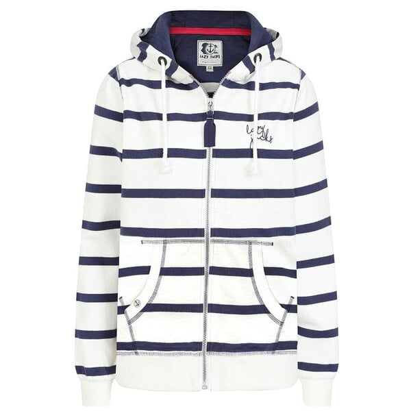 Lazy Jacks LJ101S - Ladies Striped Full Zip Hoody - Twilight