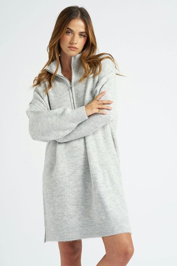 Urban Bliss Oversized Half Zip Dress