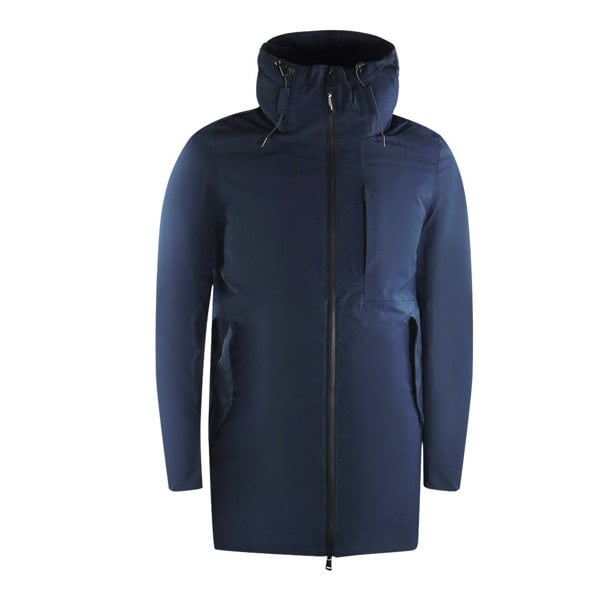 Aquascutum Active 3-Way Parka Navy Blue Down Parka Jacket
