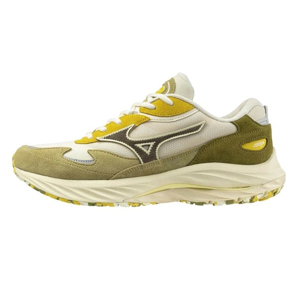 Mizuno Mens Wave Rider Beta Sportstyle Suede Trainers - Green