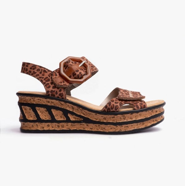 Rieker 68176-90 Womens Sandals - Brown