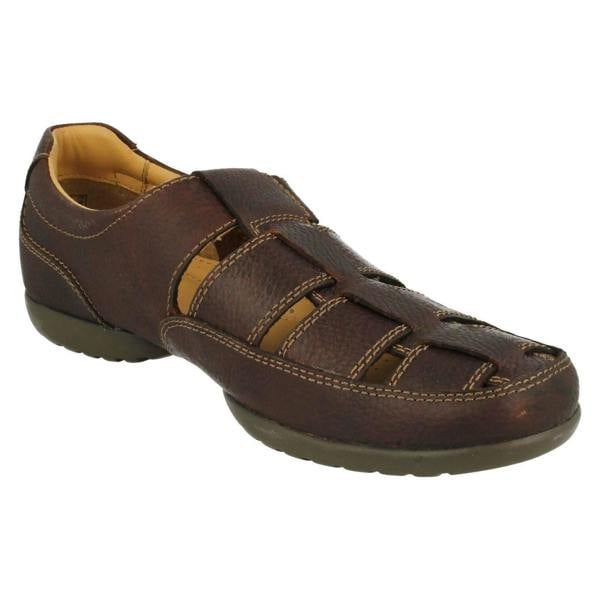 Clarks Mens Clarks Hook & Loop Sandals Recline Open