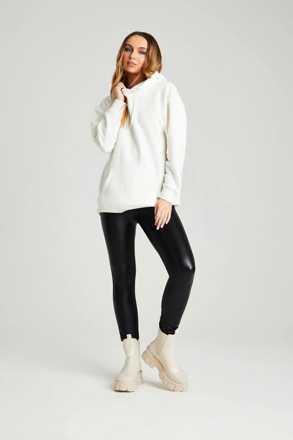 Urban Bliss Recycled Loren Ecru Boyfriend Hoody
