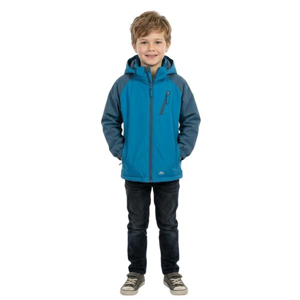 Trespass Childrens/Kids Tuneful Waterproof Jacket - Teal - 