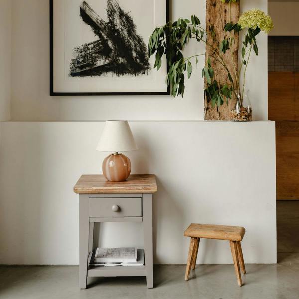 Statement Furniture Florence 1 Drawer Lamp Side Table, Assembled Sofa Table