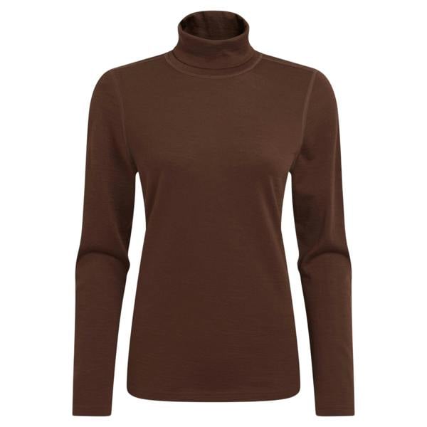 Craghoppers Womens/Ladies Charadrion Merino Wool Long-Sleeved T-Shirt - Dark Truffle - 