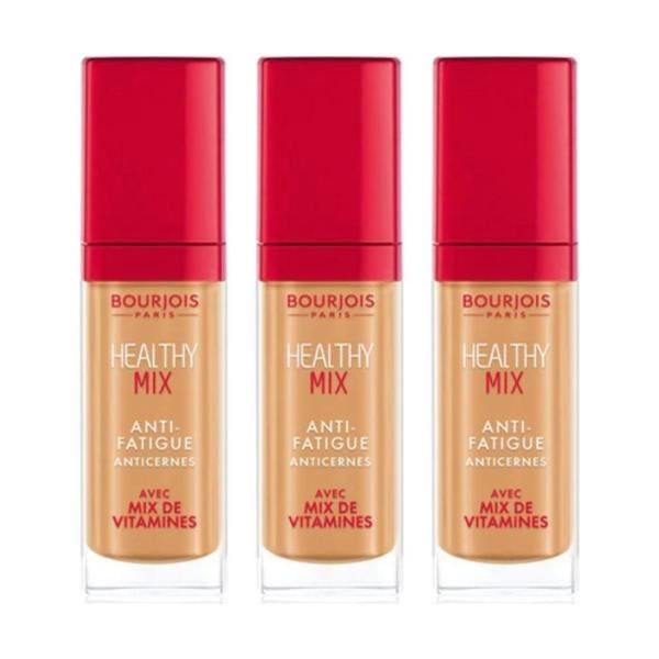 Bourjois Paris 3 x Bourjois Healthy Mix Anti Fatigue Concealer 7.8ml   - 55 Honey