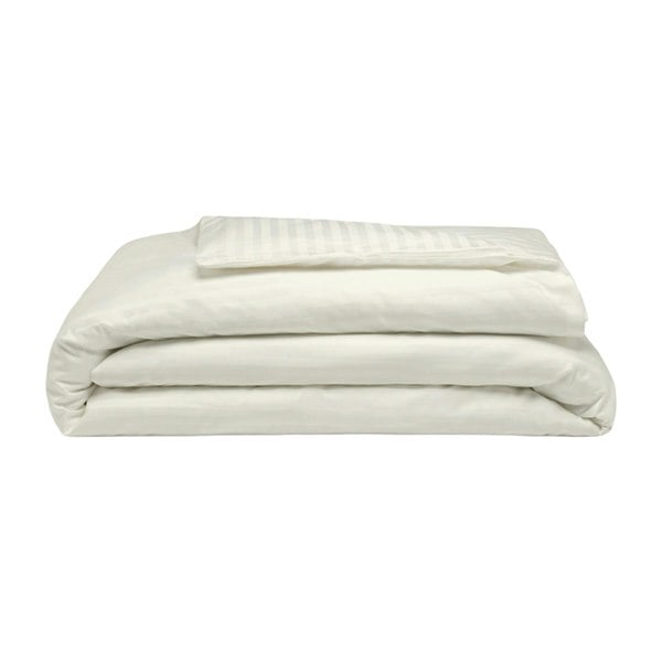 Belledorm 540 Thread Count Satin Stripe Duvet Cover Set - Ivory