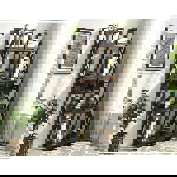 Dorel Home Wildwood Bookcase with 8 Shelves Espresso