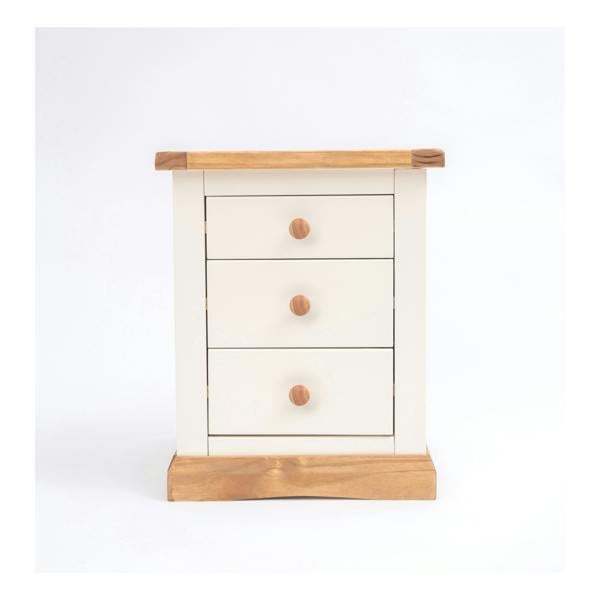 Trevi 3 Drawer Bedside Table