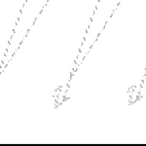 Say It With Luxe CZ Initial Necklace - Sterling Silver