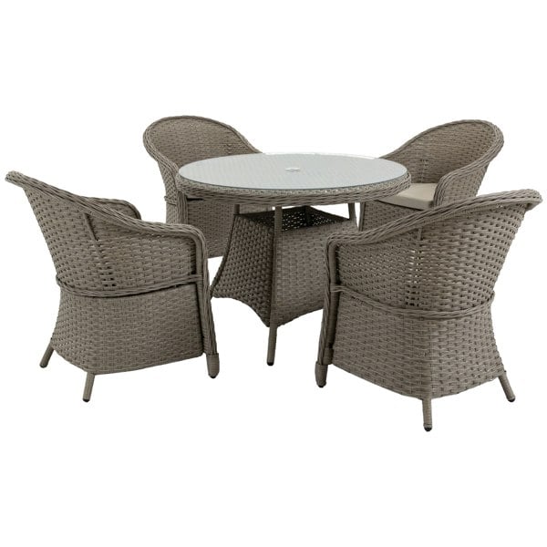 Resin Rattan Dining Set
