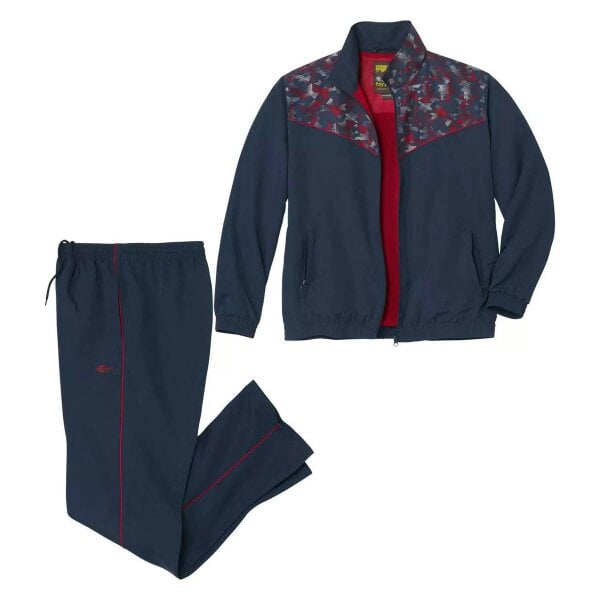Atlas For Men Mens Microfibre Tracksuit - Navy