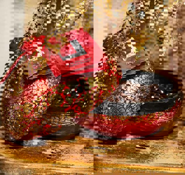 Handmade Bonbonnière Filled with Palm Oil Free Dark Chocolate Coated Coffee Beans, 130g