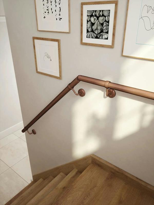 Sambourne Antique Copper Double Winder Handrail