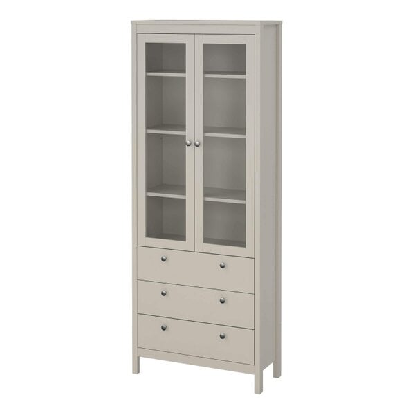 Wyld Haus Gossmere Natural Cashmere China Cabinet 2 Doors 3 Drawers