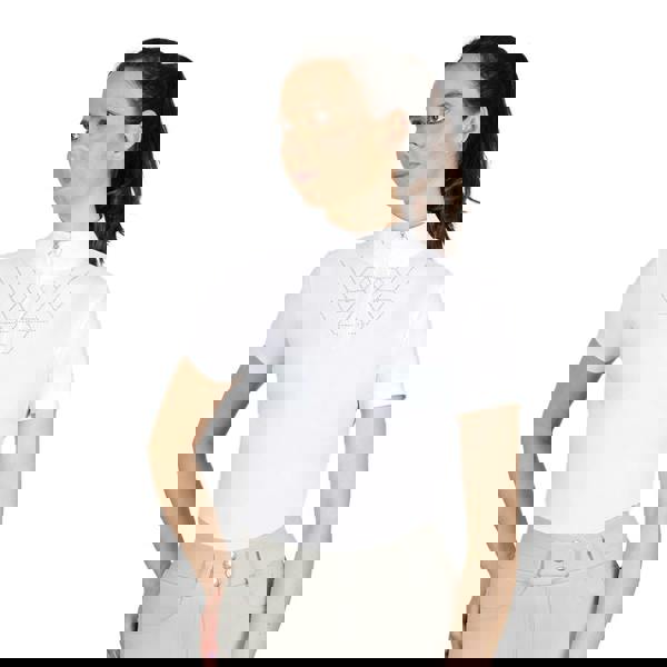 Coldstream Womens/Ladies Hermitage Diamante Show Shirt - White - 