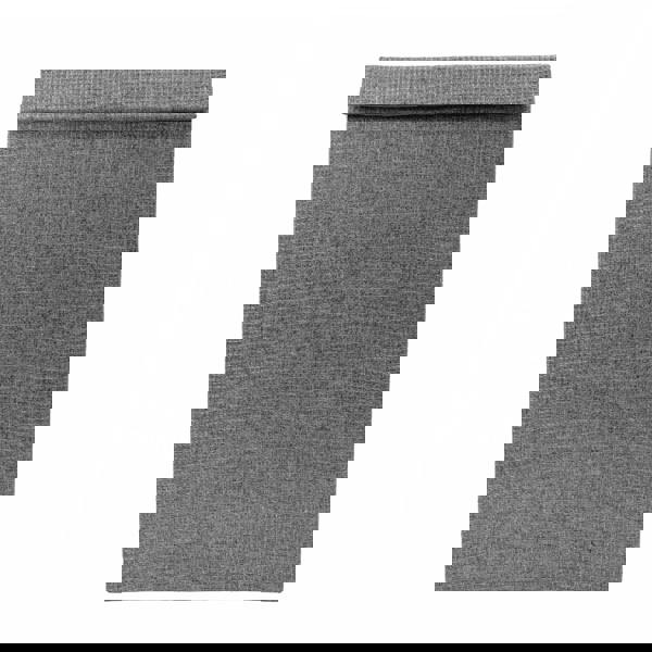 JVL Chroma Foldable Fabric Laundry Hamper with Lid for Bedroom and Bathroom Use, Grey