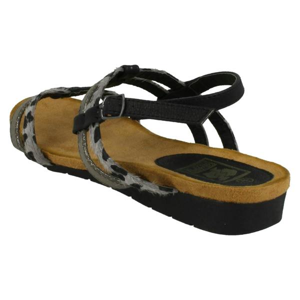 Down to Earth Ladies Down To Earth T Bar Slingback Sandals