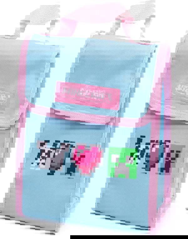 Minecraft Girls Blue Creeper 4 Piece Backpack Set (One Size)