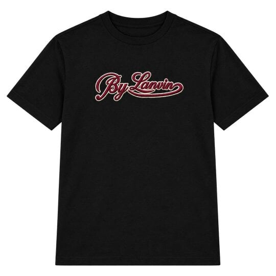 By Lanvin Script Logo Black T-Shirt