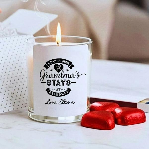 Personalised Grandma's House Funny Candle Gift Set | Hamper for Grandma