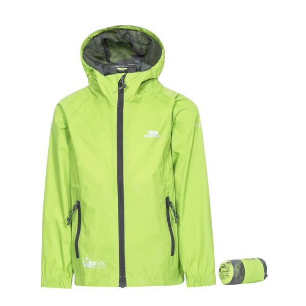 Trespass Childrens/Kids Qikpac Waterproof Packaway Jacket - Leaf - 