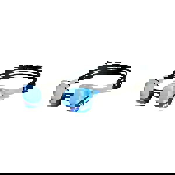 Arena Cobra Ultra Swipe Mirror swim goggles with silver blue lenses