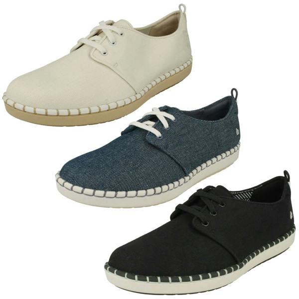Clarks Ladies Clarks Casual Lace Up Trainers Step Glow Lace