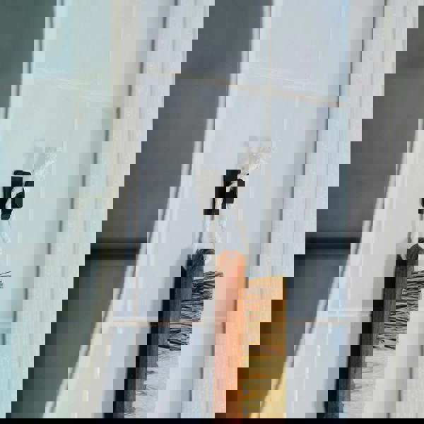 BESLAGSBODEN Black Stainless Steel Single Towel Hook (30 x 30mm) Self Adhesive Bathroom Wall Mounted