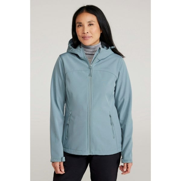 Mountain Warehouse Women's Exodus Water Resistant Soft Shell Jacket - Pale Green
