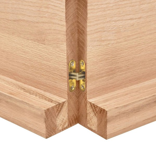 Berkfield Table Top Light Brown 140x50x6 cm Treated Solid Wood Oak