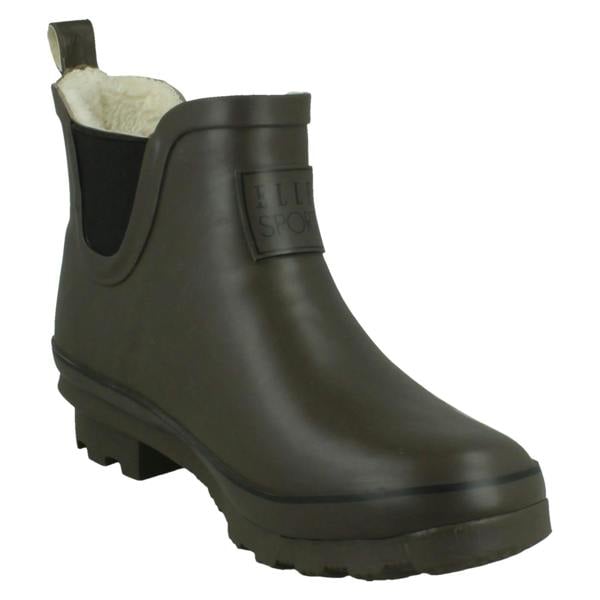 Elle Sport Ladies Elle Sport Pull On Ankle Wellington Boots X1277