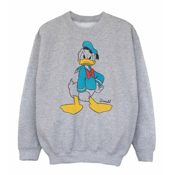 Disney Boys Angry Donald Duck Sweatshirt - Sports Grey