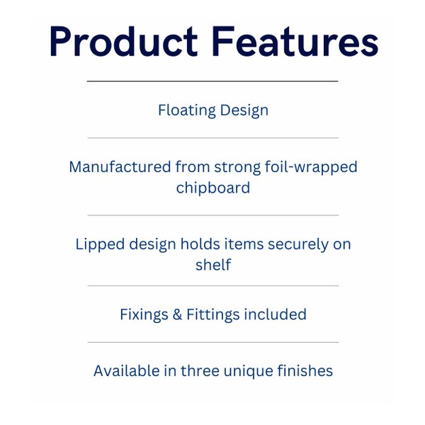 Core Products Dura Display Shelf Kit, Lipped Edge, Foiled Finish