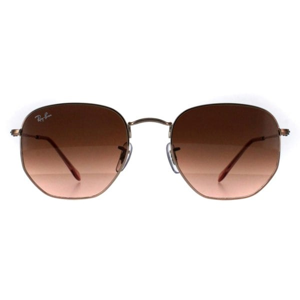 Ray-Ban Sunglasses RB3548N Hexagonal 9069A5 Copper Brown Gradient
