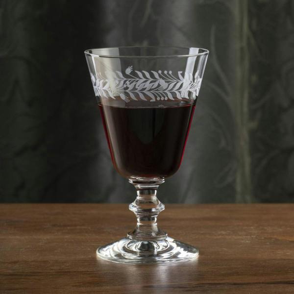 Vintage Red Wine Glasses 'Harvest' - Pair