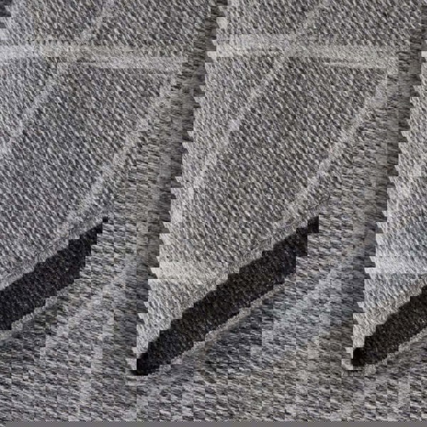 The Rugs Diamond Design Natural Wool Rug | Unique Style